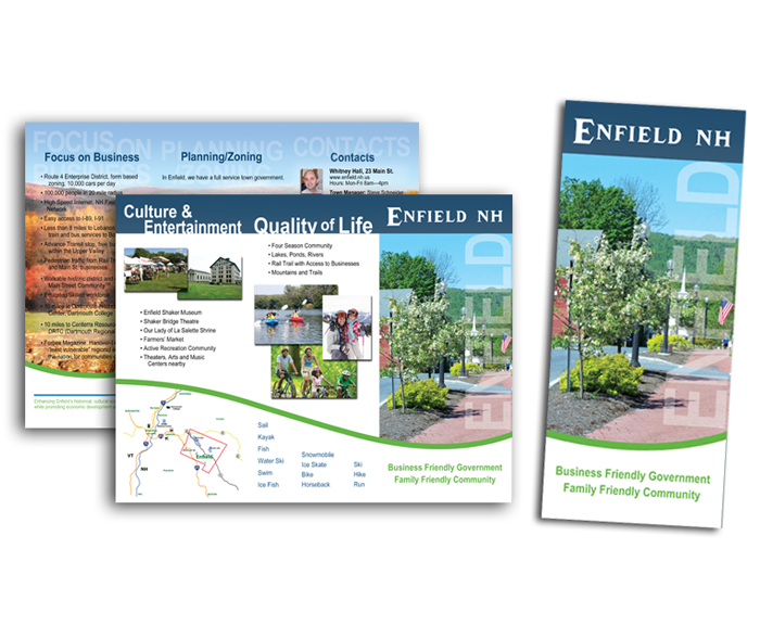 brochure layout and design services upper valley nh vt